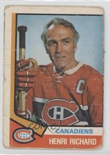 1974-75 O-Pee-Chee Henri Richard #321 HOF 0bg9