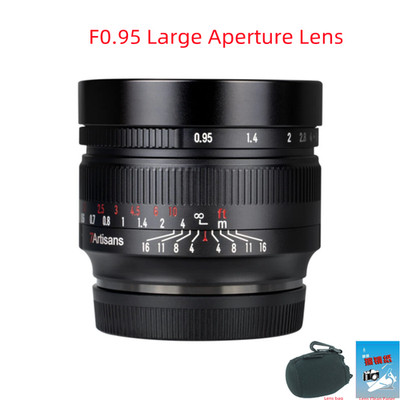 7artisans 50mm F0.95 Manual Focus Portrait Lens For Fujifilm Fuji X-T3 T4 Camera