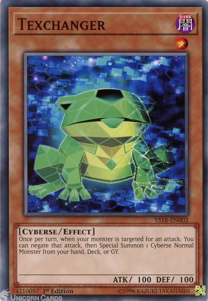 YS18-EN002 Texchanger 1st Edition Mint YuGiOh Card