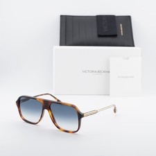 New Victoria Beckham VB615S 215 Havana/Gradient Blue 59-13-140 Sunglasses