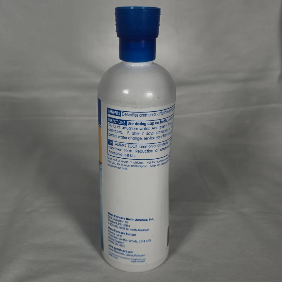 API Ammo Lock 16oz. Instant Ammonia Detoxifier for Freshwater & Marine Aquariums - Image 2 of 3