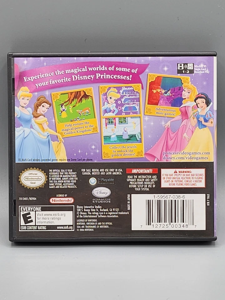 Disney Princess Magical Jewels 2007 juego completo para Nintendo DS. Foto 3 de 3