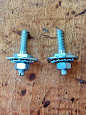 55 56 57 Chevy 2 Door Hdtp Rear Quarter Glass Track Adjusting Bolt Pair New