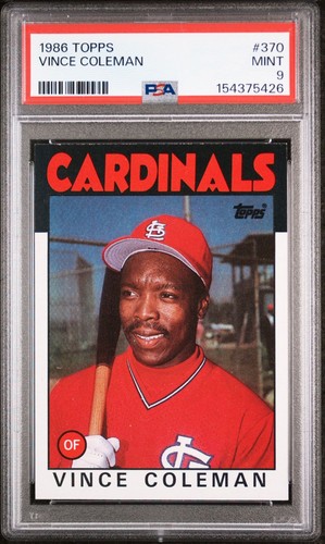 1986 Topps Vince Coleman #370 card
