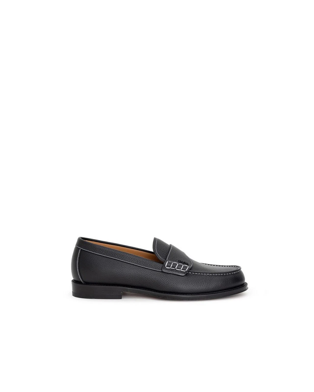 Dior Leather Penny Loafers Men Black