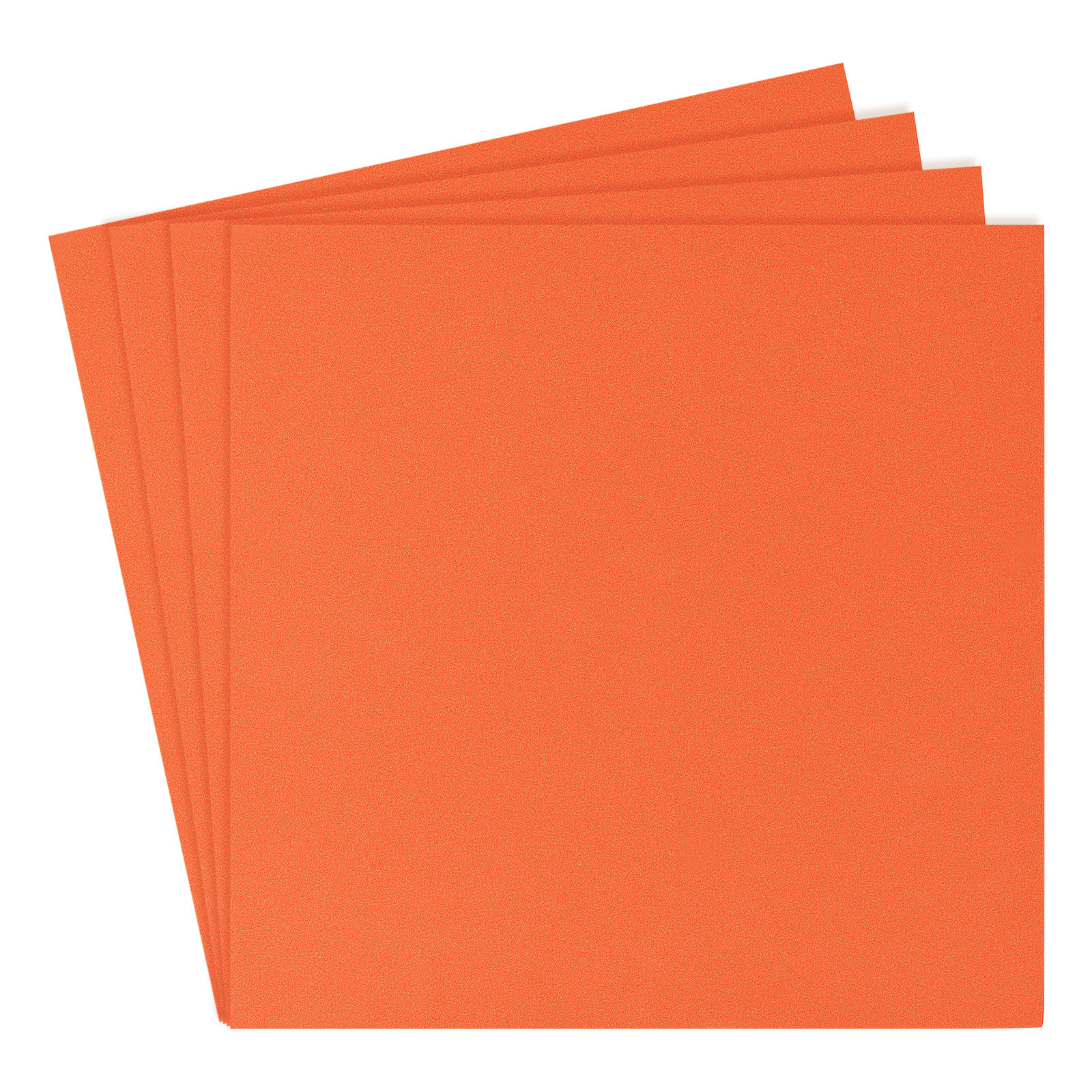 EVA Foam Sheets for Cards - 10x10 Inch 5mm Thick Orange 4 Pack