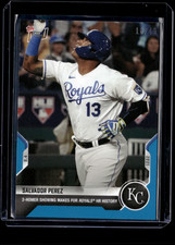 Salvador Perez - 2021 MLB Topps Now #758 Blue 16/49 Parallel Kansas City Royals