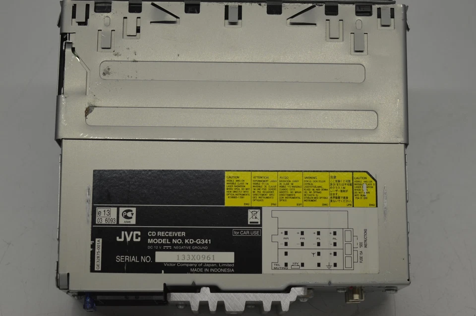 Car radio JVC KD-G341 CD classic car classic collector vintage retro - Image 3 of 4