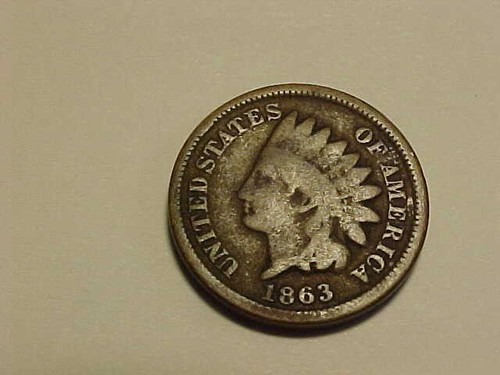 630) 1863 Indian Head Cent - Good+ - Starts at $5.00