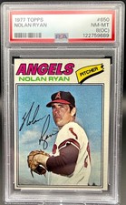 1977 Topps Nolan Ryan #650 PSA 8 OC Angels HOF Vintage Baseball Card