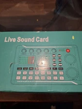 Professional Live Sound Card For Recording Broadcasting Pod Casting Sound Effect