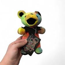 NWT Vintage Grateful Dead 7 Beanie Bear COSMIC CHARLIE Plush Liquid Blue
