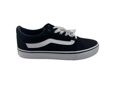 Size 9.5 - VANS Old Skool Black White Canvas Sneakers NEW Women's - Bild 9 von 10