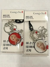 GONG CHA x FELIX Special Keyrings Red & White