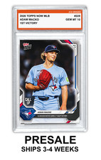 Adam Macko 2026 TOPPS NOW MLB #228 Rookie RC Graded Gem Mint 10 - Presale