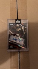 Star Wars Chrome Black Autograph Card Of Mathew Wood/general Grievous 09/25 A-mw