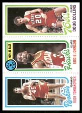 1980-81 Topps Rudy Tomjanovich / Eddie Johnson / Doug Collins #13 / 111 / 179
