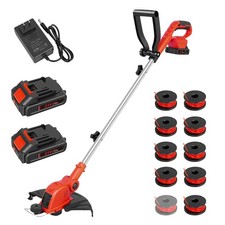 Cordless Electric Grass String Trimmer Lawn E...