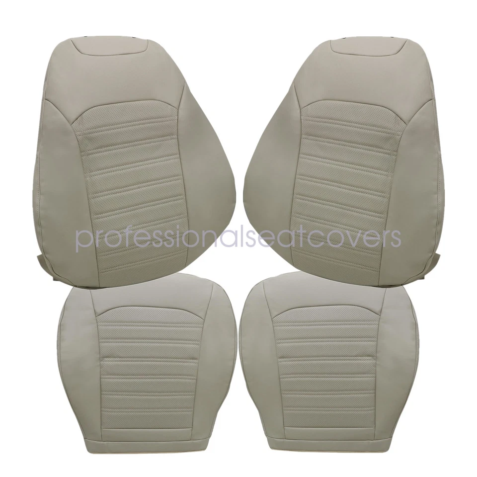 Capa de assento de couro marrom 2013-2017 compatível com Ford Fusion SE frontal superior e inferior perfeita - Imagem 3 de 4