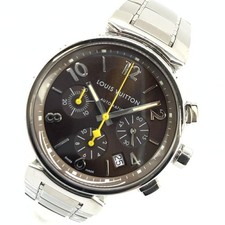 LOUIS VUITTON Tambour Chronograph Q1121 Automatic Date 41mm Stainless Steel Men'