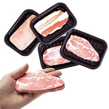 Packs of 4 Funny Sticky Notes Novelty Meat Shape Memo Notes Cute Note Pads Re...