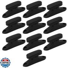 10 Pcs ABS Violin Case Bow Holders with Screw, Replacement Clips