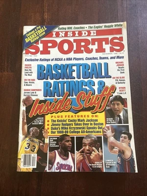 Inside Sports Magazine Newsstand Laimbeer Abdul-Jabbar Barkley Jimmy V 12-88! - Image 1 of 4