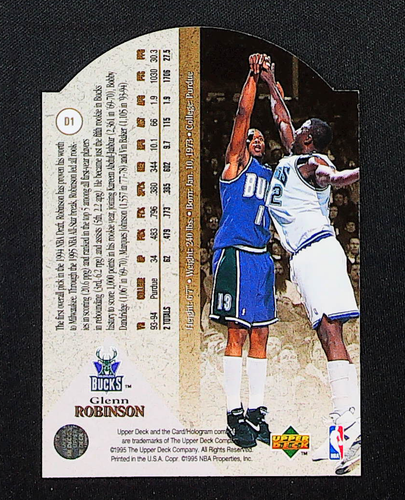 1994-95 SP - Premier Prospects Glenn Robinson #D1 fustellato (RC) - Foto 2 di 2