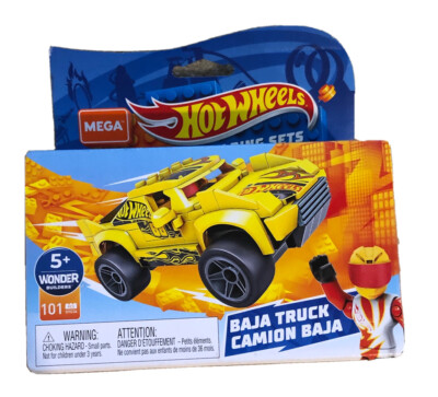 Hot Wheels Mega Baja Truck Construction Set, Building Toys for