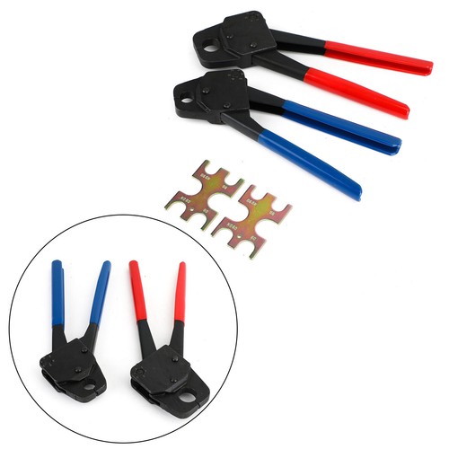 2 Pex Crimper 1/2" And 3/4" Plumbing Crimping Gonogo Set Angle Gauge Tools Set - Picture 3 of 12