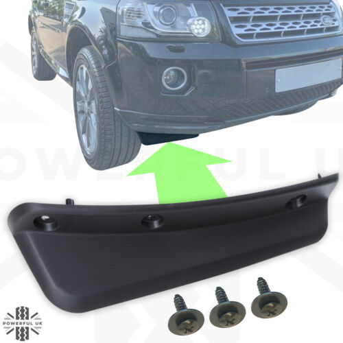 RH Lower air deflector for Land Rover Freelander 2 front bumper LR2 right spat  - Picture 1 of 6