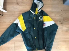 vintage green bay packers starter jacket large