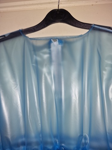 New blue soft pvc dress all sizes sissy maid adultbaby abdl little girl - Picture 6 of 7