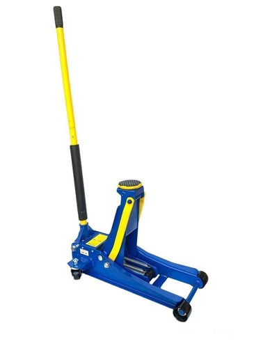 Cric Auto Sollevatore idraulico Crick Professionale 4t Ribassato DOPPIO PISTONE - Foto 4 di 7