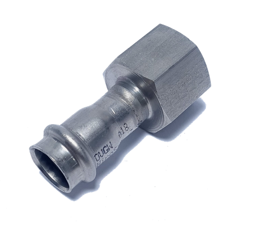 Produktbild von NiroSan Pressmuffe Aus Edelstahl V4A - Perfekt Für Rohrverbindungen In 15, 18, 22, 35 & 42 Mm