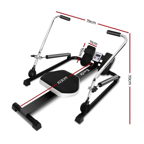 Adjustable Foldable Rowing Machine Cardio Fitness Rower Exercise Machine Quiet - Picture 6 of 8