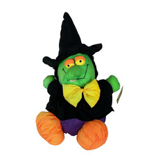 Vintage NWT Soft Dan Dee Witch Plush Nylon Stuffed Doll Halloween Decoration 14