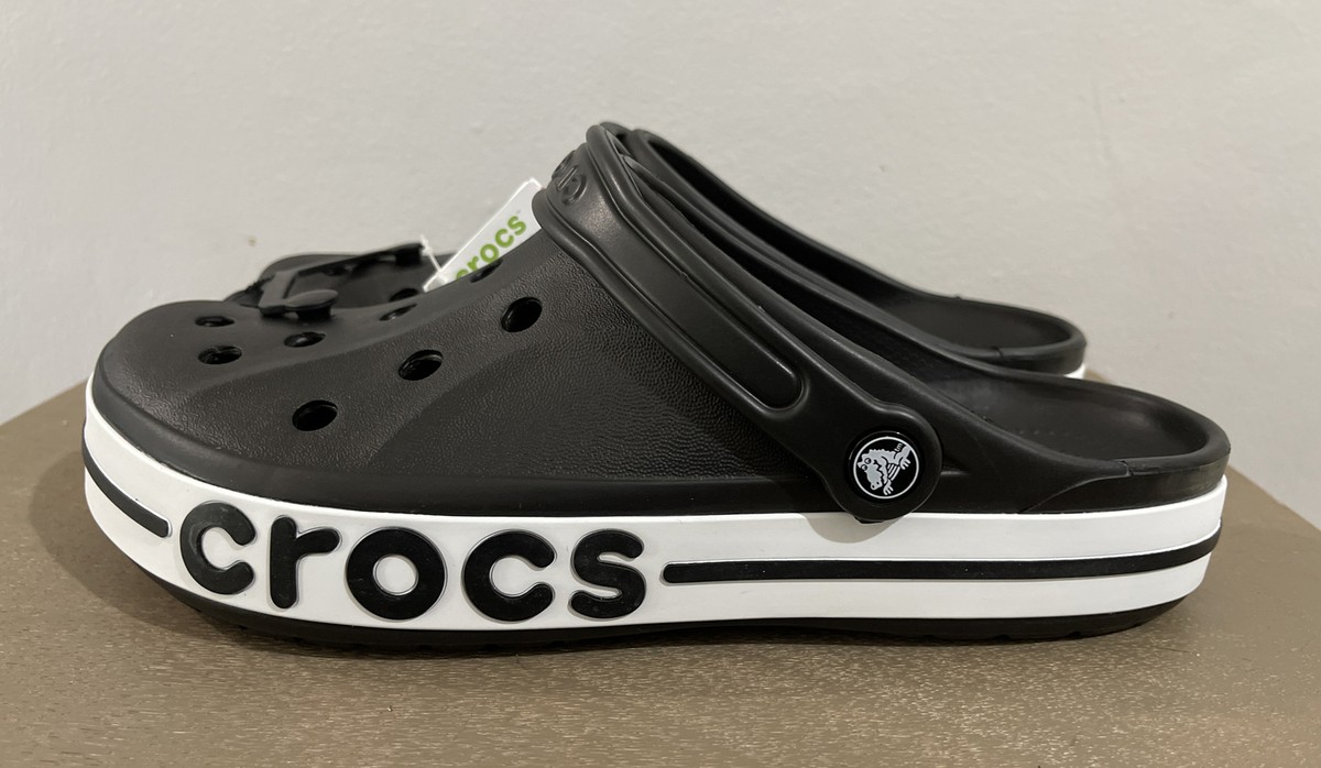 【Crocs】 正規品★ Bayaband Clog Black White Crocs Unisex-Adult Bayaband Clogs, Black/White Sz 4M/6W