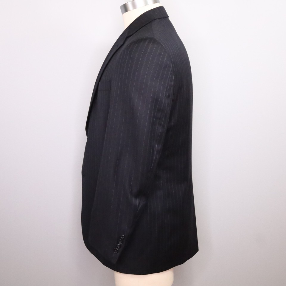 Austin Reed Sport Coat Jacket Mens Size 40R Wool Tweed Navy Blue