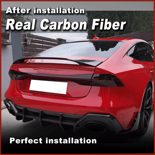 Alerón trasero de carbono borde de demolición alerón labio se adapta a Audi A7 S7 RS7 2019-2021 - Imagen 3 de 11