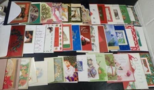 (40) Greeting Cards & Envelopes No Duplicates Christmas Holidays Yuletide lot#15
