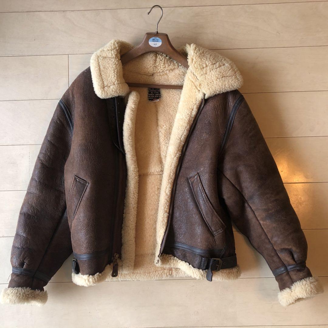 Avirexb-3 AC-17755 Genuine Leather Jacket Size 38