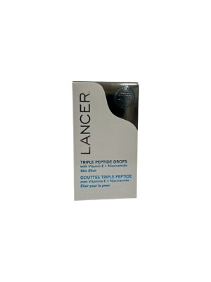 Lancer Triple Peptide Drops with Vitamin E + Niacinamide 1oz / 30ml  Sealed