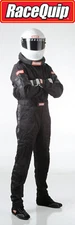 Large Black Single Layer 1 Piece Race Driving Fire Safety Suit SFI 3.2A/1 Rated