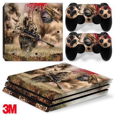 PS4 PRO Console Pink CAMO Skin Decal Vinal Sticker + 2 Controller Skins Set