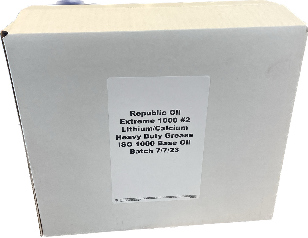 Republic Oil Extreme Red 1000 #2 Grease Heavy Duty Lithium/Calcium 10x14oz