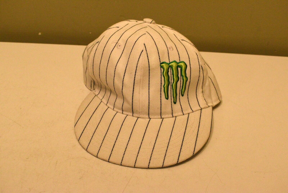 Monster Energy Drink Pinstriped Logo City Big Baseball Cap
