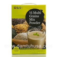 Damtuh 15 Multi Grains Mix Powder 20g x 40 Sticks, Caffeine Free, Korean Tea