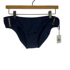 NWT Womens Size Medium Calvin Klein Four-Way Stretch Logo Hardware Bikini Bottom