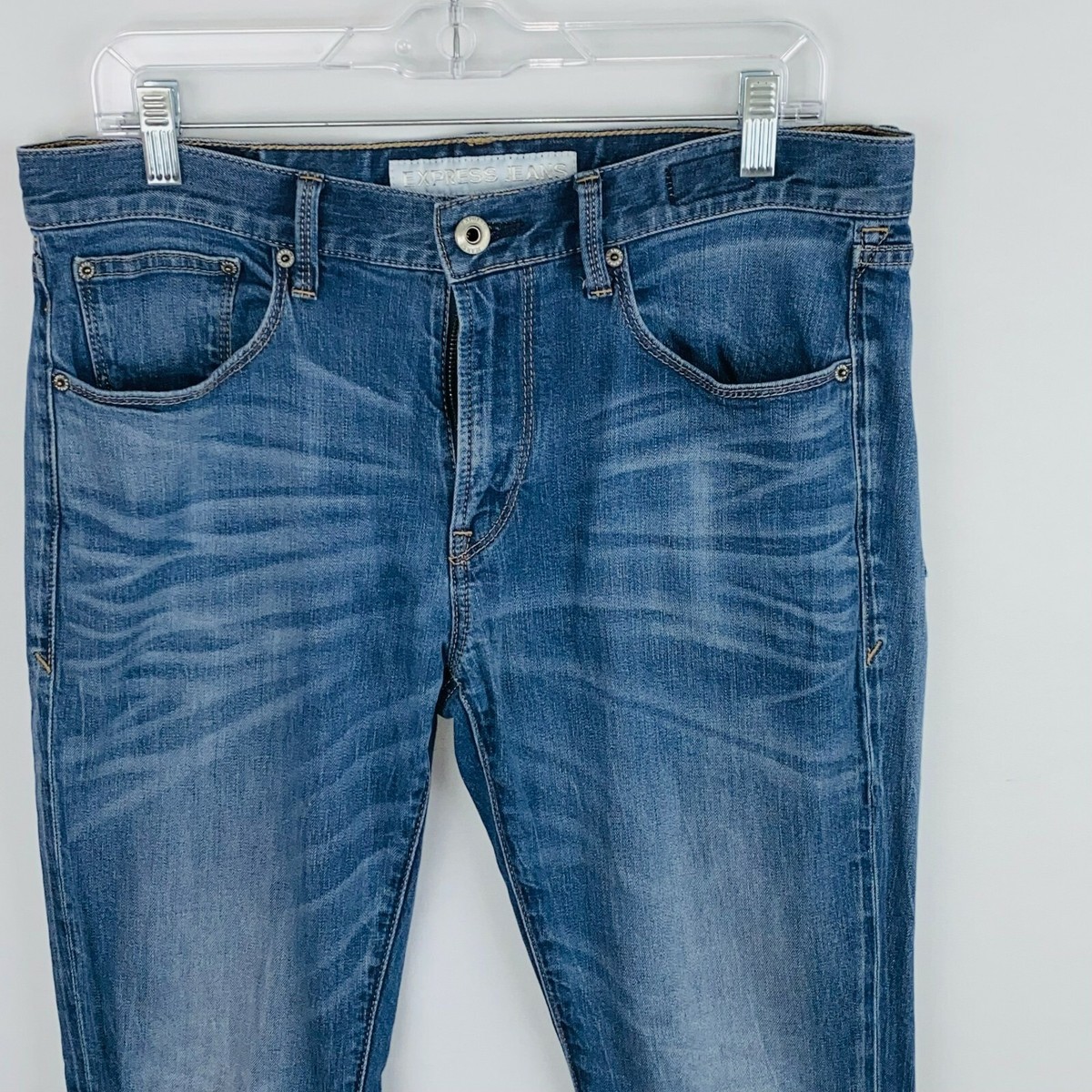 Express Jeans Mens Alec Super Skinny Jeans Work Job Office Casual